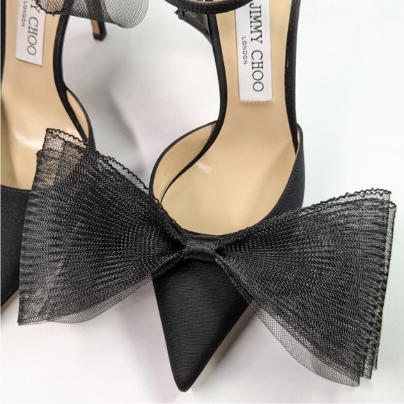 Jimmy Choo Averly 100mm asymmetric pumps size 38.5  EU (MSRP $1125) - Picture 6 of 12
